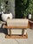 Mid-Century Modern Solid Oak Lounge Chair For Sale - Image 3 of 7