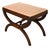 Kindel Furniture Regency Carved Mahogany Curule Vanity Bench or Stool For Sale