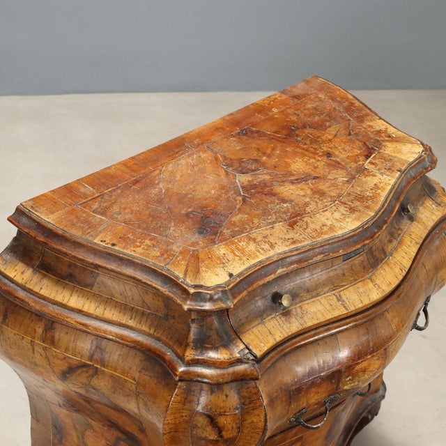 Small Baroque Chest of Drawers in Walnut For Sale - Image 3 of 8
