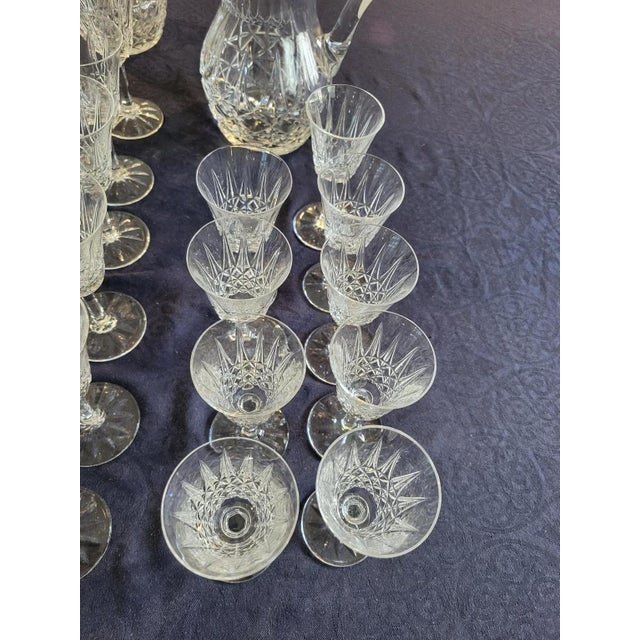Crystal Tarn Carafe and Glasses from Saint Louis, France, 1950s, Set of 49 For Sale - Image 4 of 18
