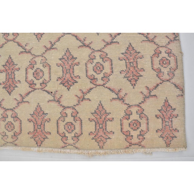 Home Living Oushak Vintage Carpet For Sale - Image 10 of 10