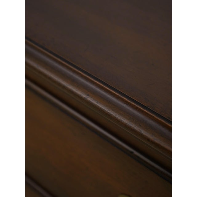 1970s Kittinger Colonial Williamsburg Mahogany Chippendale Lowboy For Sale - Image 13 of 18