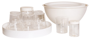 White Picnic Set from Guzzini, 1970s, Set of 28