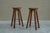 Wood Mid-Century Bar Stools in Oak and Wrought Iron, 1940s, Set of 2 For Sale - Image 7 of 11