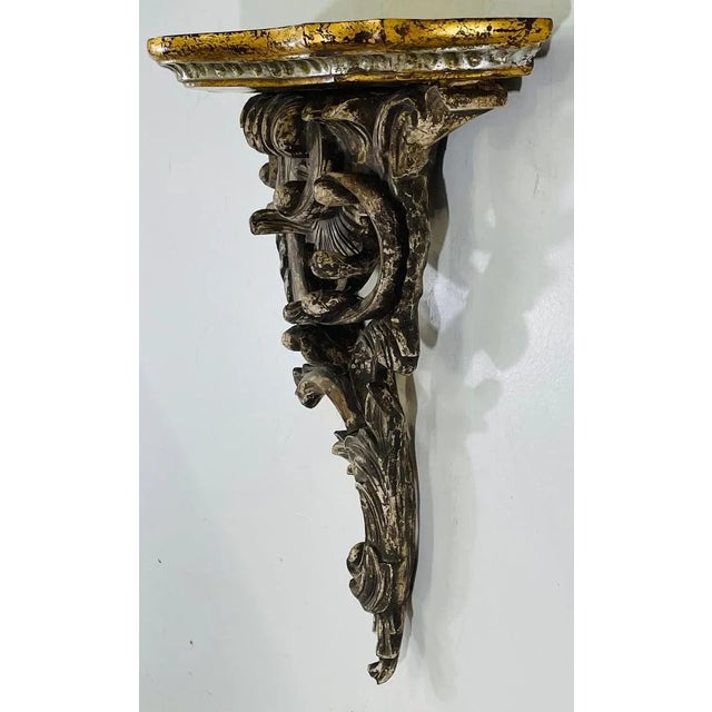 Antique French Baroque Style Wall Bracket, a Pair For Sale In New York - Image 6 of 10