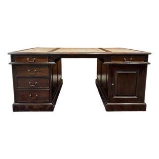 Large English Partner Desk For Sale