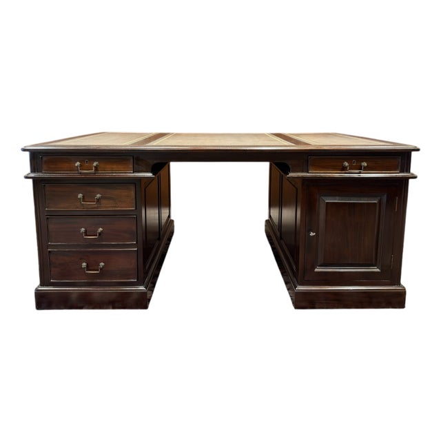 Large English Partner Desk For Sale