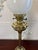 Metal Antique Edwardian English Brass Oil Lamp with Opaline Shade, 1900 For Sale - Image 7 of 11