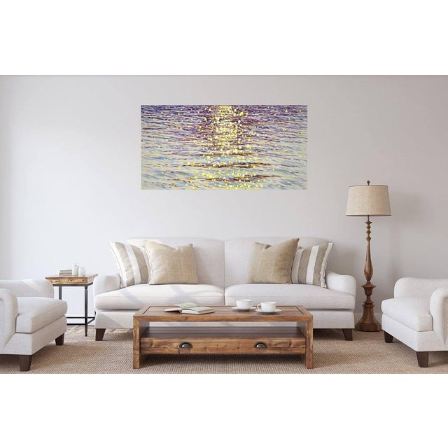 Golden Sparks of the Ocean.Modern Original Painting. Arts Bound For Sale - Image 12 of 12