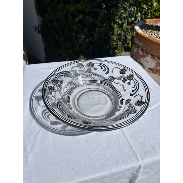 Mid 20th Century Vintage Sterling Floral Bowl For Sale - Image 5 of 9