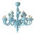 Matte Light-Blue Murano Style Glass Chandelier by Simoeng For Sale - Image 4 of 5