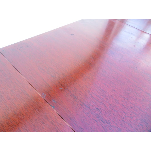 Vintage Mahogany Pembroke Dropleaf Side Table Pair ~ Georgian Chippendale Federal Style For Sale - Image 17 of 18