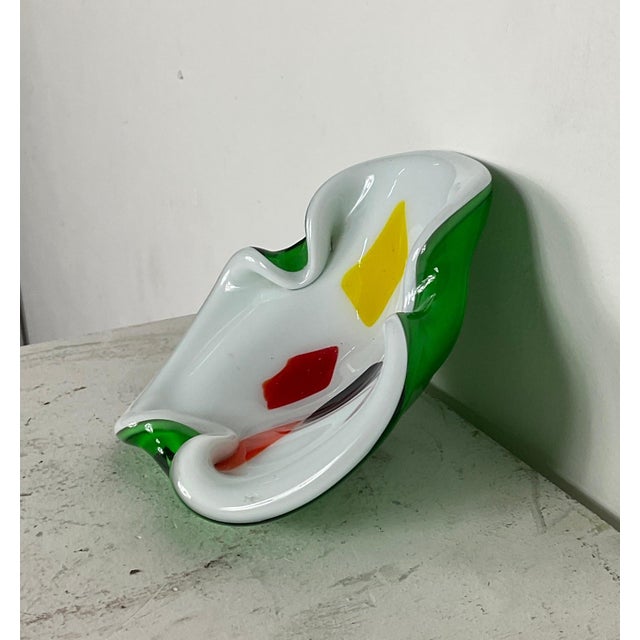 Gold Murano Glass Ashtray by Flavio Poli attributable to Archimedes Seguso, 1960s For Sale - Image 8 of 17