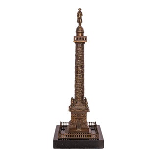 Antique French Grand Tour Bronze Statue Sculpture Napoleon Column Vendome 1860 For Sale
