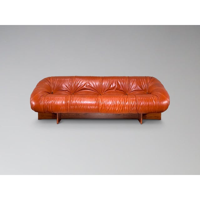 Mid-Century Modern Restored Percival Lafer Mp-61 Leather and Rosewood Sofa For Sale - Image 3 of 11