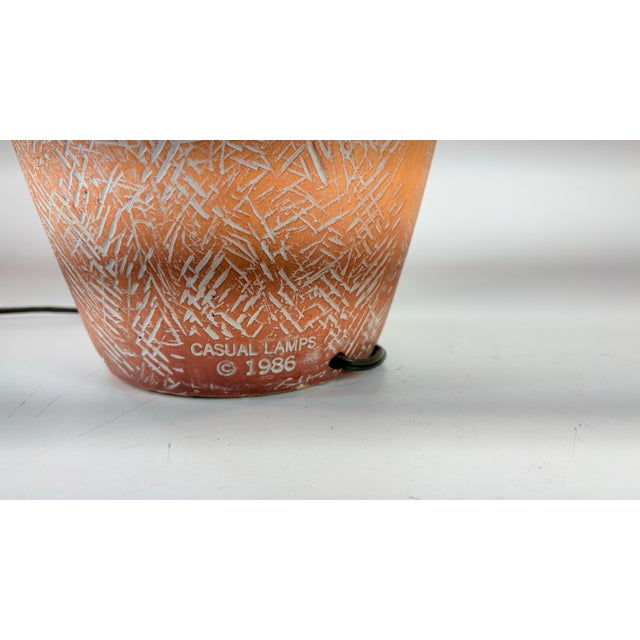 Mexican 1980's Casual Lamps of California Southwestern Style, Pueblo Village Design For Sale - Image 3 of 12