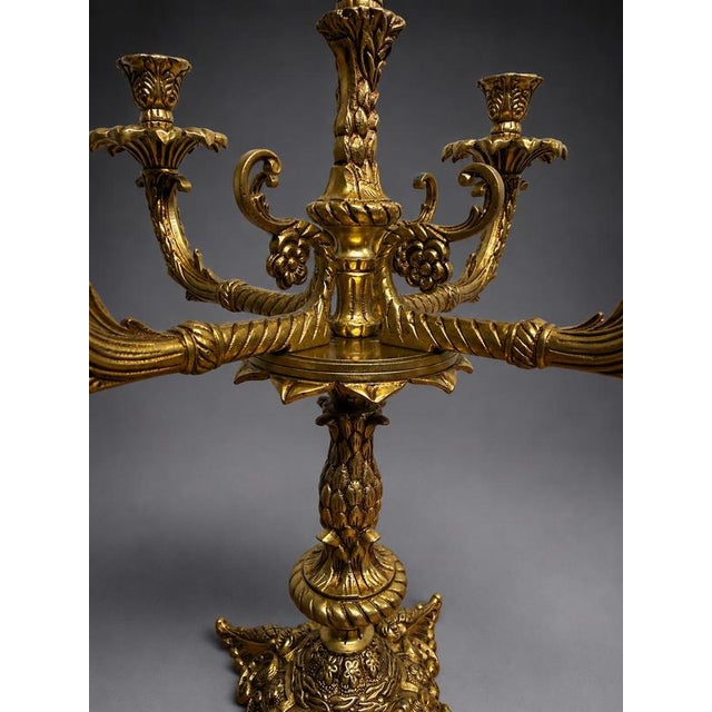 Add a touch of timeless sophistication to your space with this exquisite 5-branch antique French candelabra, beautifully...