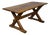 English 19th Century Oak Sawbuck Table with X-Form Base with Rustic Character For Sale