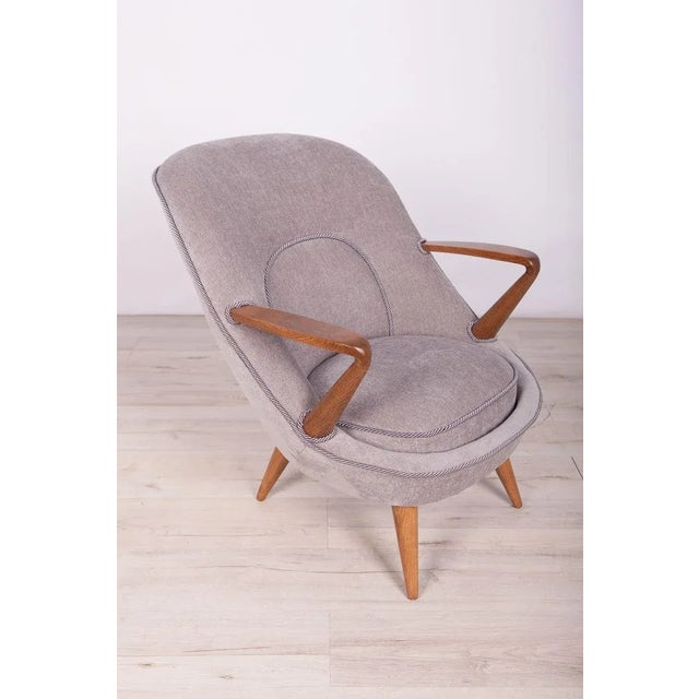 Set of Model 345 Armchairs by J. Jędrychowicz & K. Racinowski for Poznan Furniture Factory, 1950s For Sale - Image 10 of 18