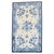 Late 20th Century Blue Beige Chinese Silk Scatter Rug - 3' x 4'11" For Sale - Image 15 of 18
