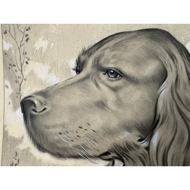 Original graphite pencil drawing by American artist and illustrator Theodore E. Schrock (1879–1952), depicting a finely...