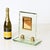Nile Green Chiseled Crystal and Brass Photo Frame from Fontana Arte, Italy, 1950s For Sale - Image 3 of 14