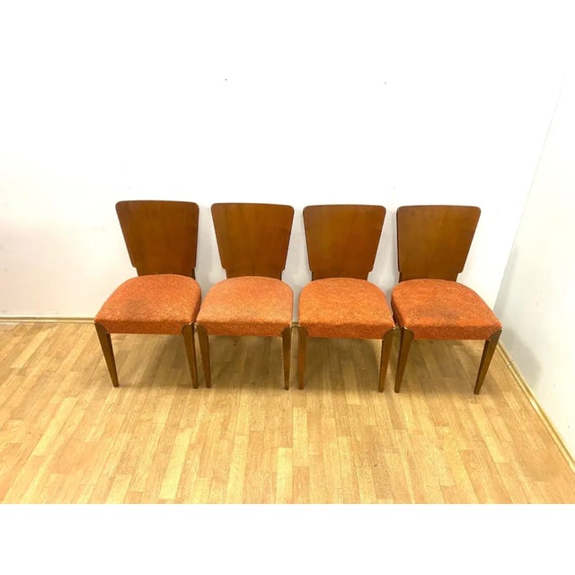 Mid-Century Modern Chairs by Jindřich Halabala, Former Czechoslovakia, 1960s, Set of 4 For Sale - Image 3 of 10