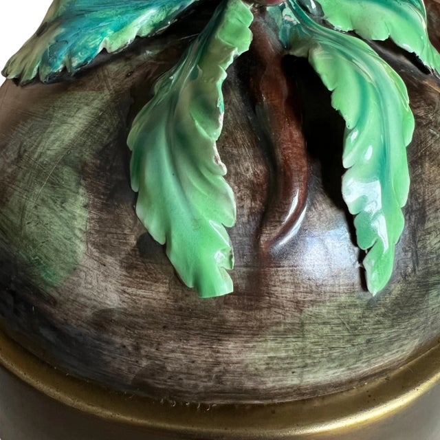 Pair of Late 19th Century Majolica Pheasant Table Lamps For Sale - Image 9 of 12