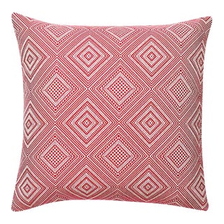 The House of Scalamandré Antigua Weave Outdoor Pillow, Hibiscus For Sale