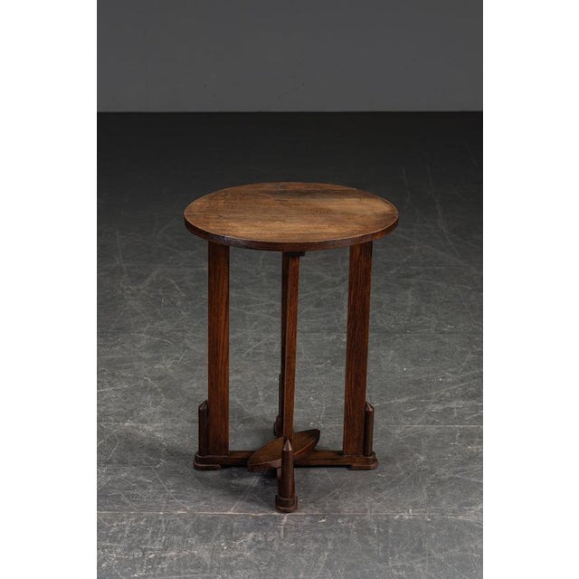 Amsterdam School Side Table, 1930s For Sale - Image 4 of 12