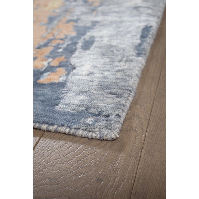 Abstract Hand-Knotted Rug in Bamboo, Silk and Wool, 2010s For Sale - Image 6 of 8