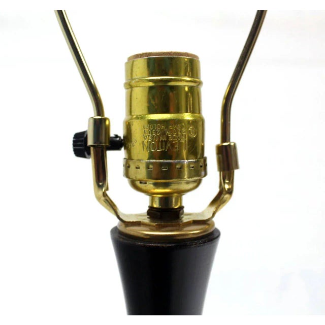 Metal Mid Century Modern Silver Finish Table Lamp For Sale - Image 7 of 8