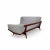 Dove Gray Vintage Mid Century Modern H W Klein Teak Sofa for Bramin-Møbler For Sale - Image 8 of 11