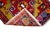 Red Front of Kitchen Sink Rug, Hand Made Bath Mat Colorful Turkish Rug - 1′12″ × 3′8″ For Sale - Image 8 of 14
