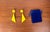 Postmodern Yellow Ear Clips, 1980s, Set of 2 For Sale - Image 4 of 9