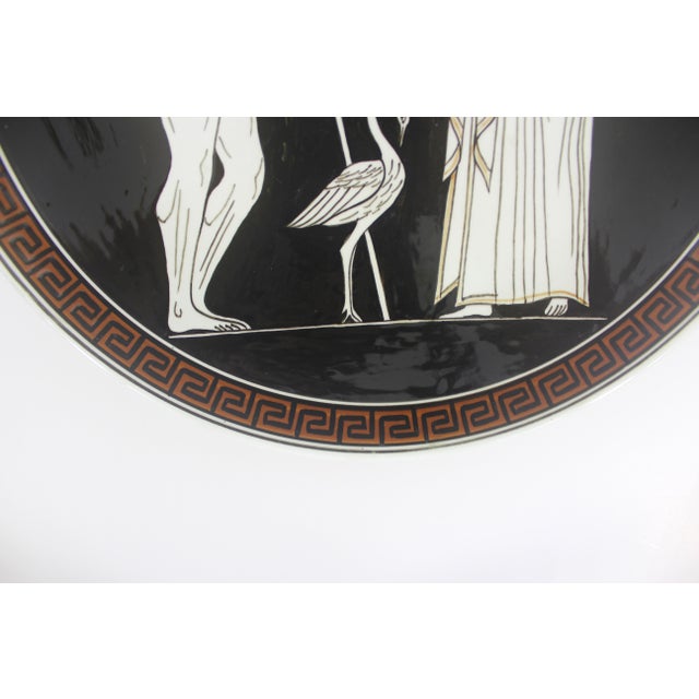 Vintage Greek mythology souvenir wall plate. Marked on the back: Keramikos Athens-Greece Hand Made No11 Polinicis and...