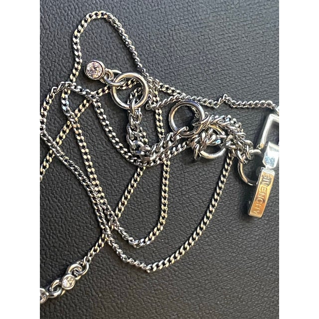 Givenchy 1980s Elegant Givenchy Crystal Necklace For Sale - Image 4 of 6