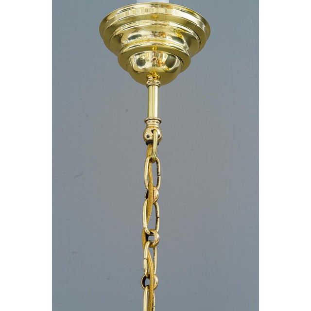 Art Deco Pendant with Original Antique Glass, Vienna, 1920s For Sale - Image 3 of 16