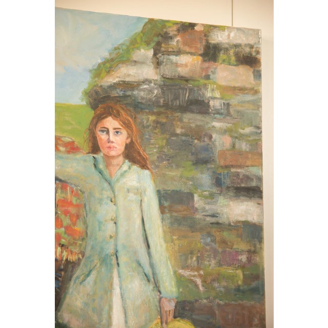 Textile Grace B. Keogh "Woman and Horse" Painting For Sale - Image 7 of 11