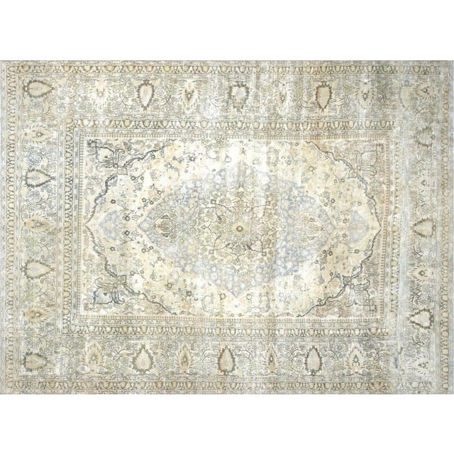 Textile 1920s Persian Meshed Rug For Sale - Image 7 of 7