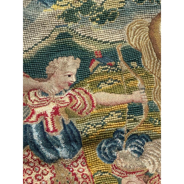 Textile Antique 18th Century French Needlepoint Tapestry For Sale - Image 7 of 18