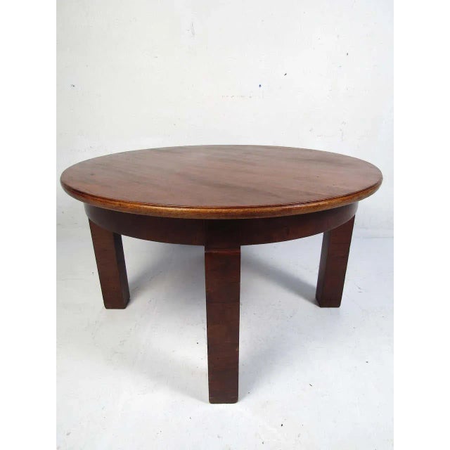 Mid-Century Circular Coffee Table For Sale - Image 4 of 10