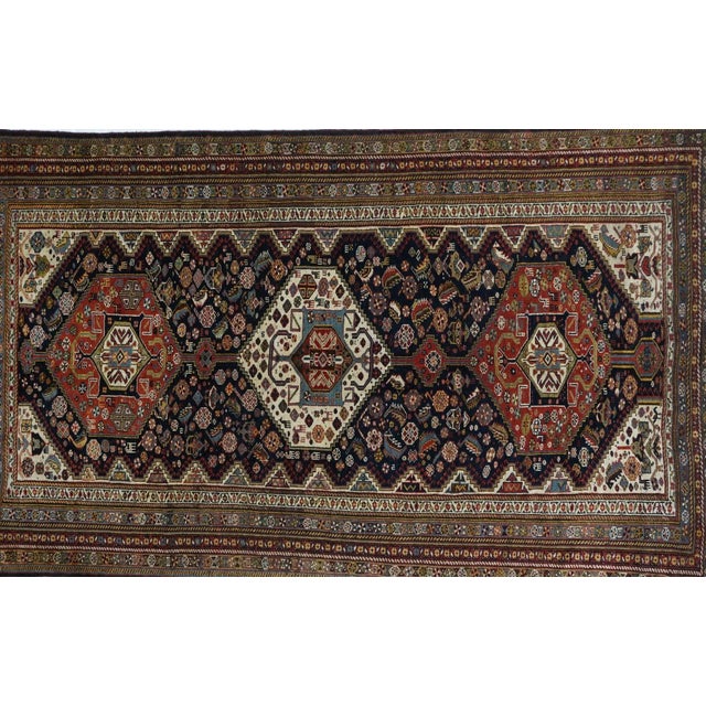 Antique Khamseh Tribal Rug 5'8'' x 9'3'' For Sale In New York - Image 6 of 11