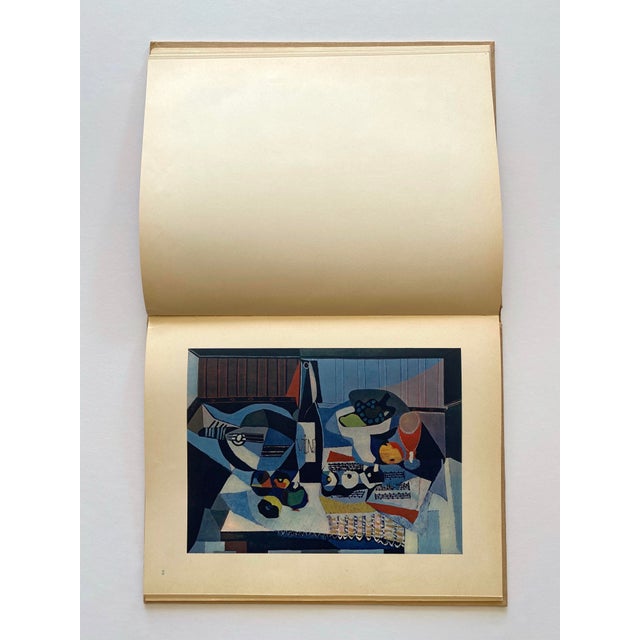 Teal Pablo Picasso " Couleurs Des Maitres " Vintage 1946 First Edition Fine Art Lithograph Print French Modern Art Hardcover Book For Sale - Image 8 of 18