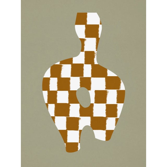 Contemporary Abstract Checkers Giclee Print For Sale