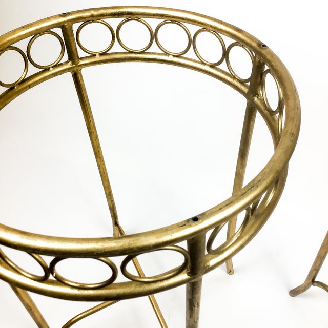 Gold Metal Table Bases a Pair Chairish