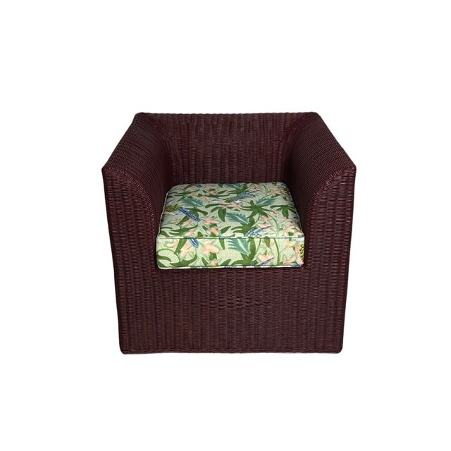 Handmade Rattan Wicker Chair in Luxury Italian Paint Matched F&b ...