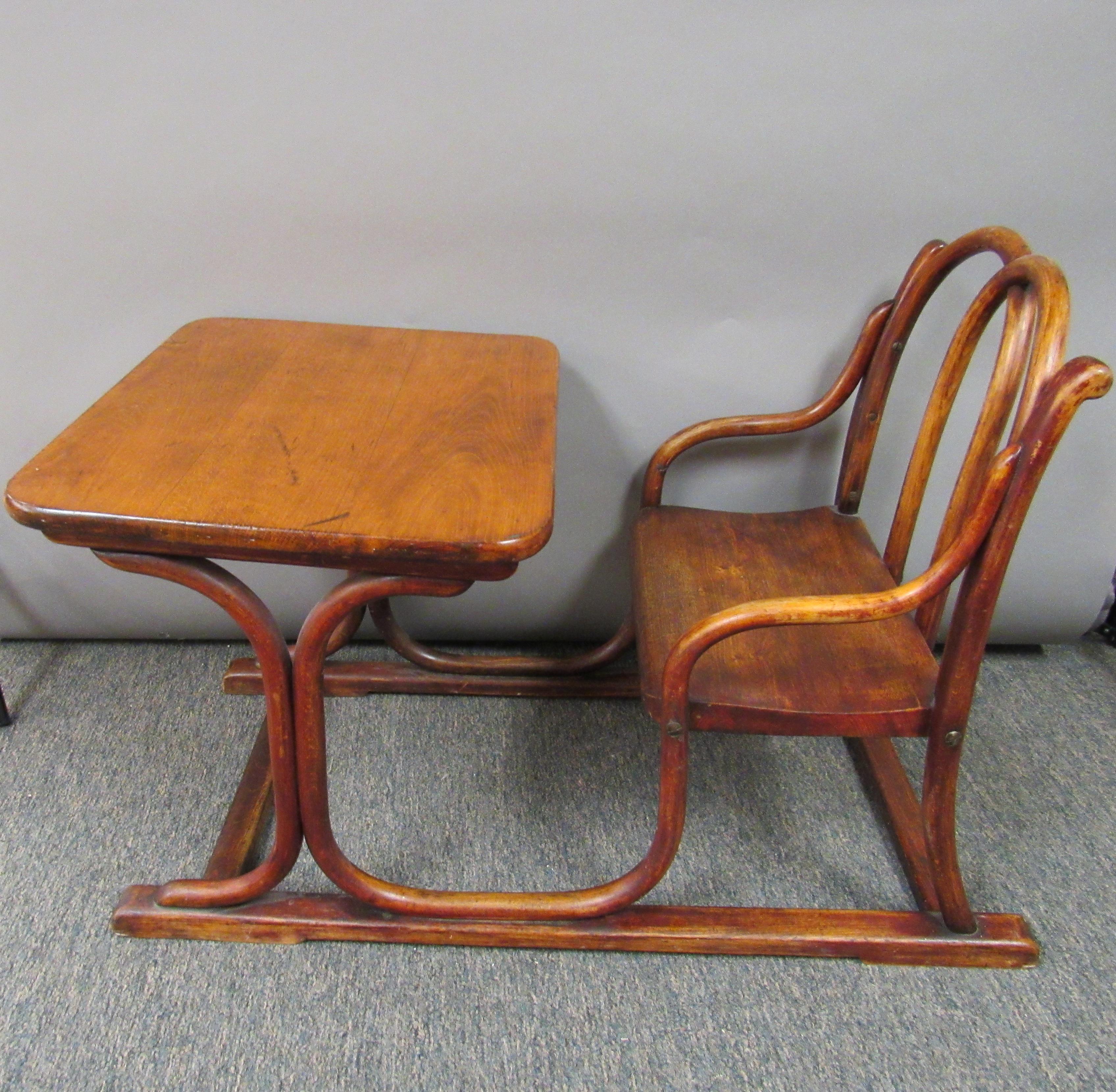 child's writing desk and chair