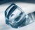 1950s 1950s Asta Strömberg for Strömbergshyttan Faceted Geometric Vase Aqua Christal Art Glass For Sale - Image 5 of 11