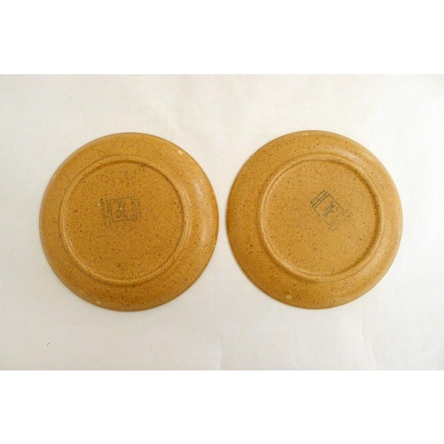 Ceramic Small Stoneware Dessert Plates from Longchamp, France, 1960s, Set of 6 For Sale - Image 7 of 14